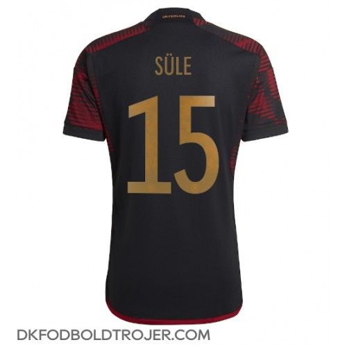 Billige Tyskland Niklas Sule #15 Udebane Fodboldtrøjer VM 2022 Kortærmet